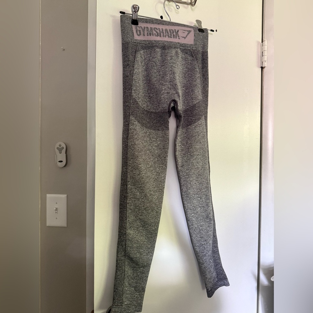 Gymshark Gray High-Waisted Leggings, Size XS